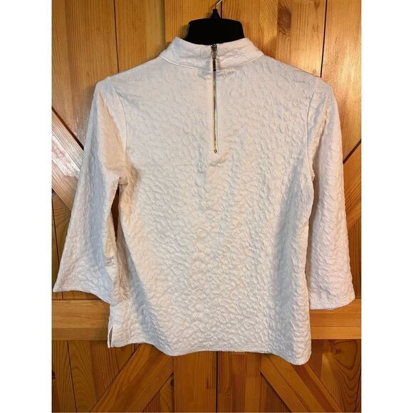 Chico’s Textured Mock-Neck Top Size 0 Small (2901) - Picture 6 of 7